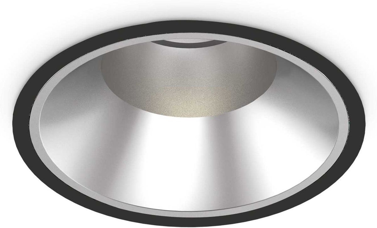 Off, Indbygningslampe, 42W, LED, sort/4000 kelvin, aluminium, metal, Ø218xH132mm