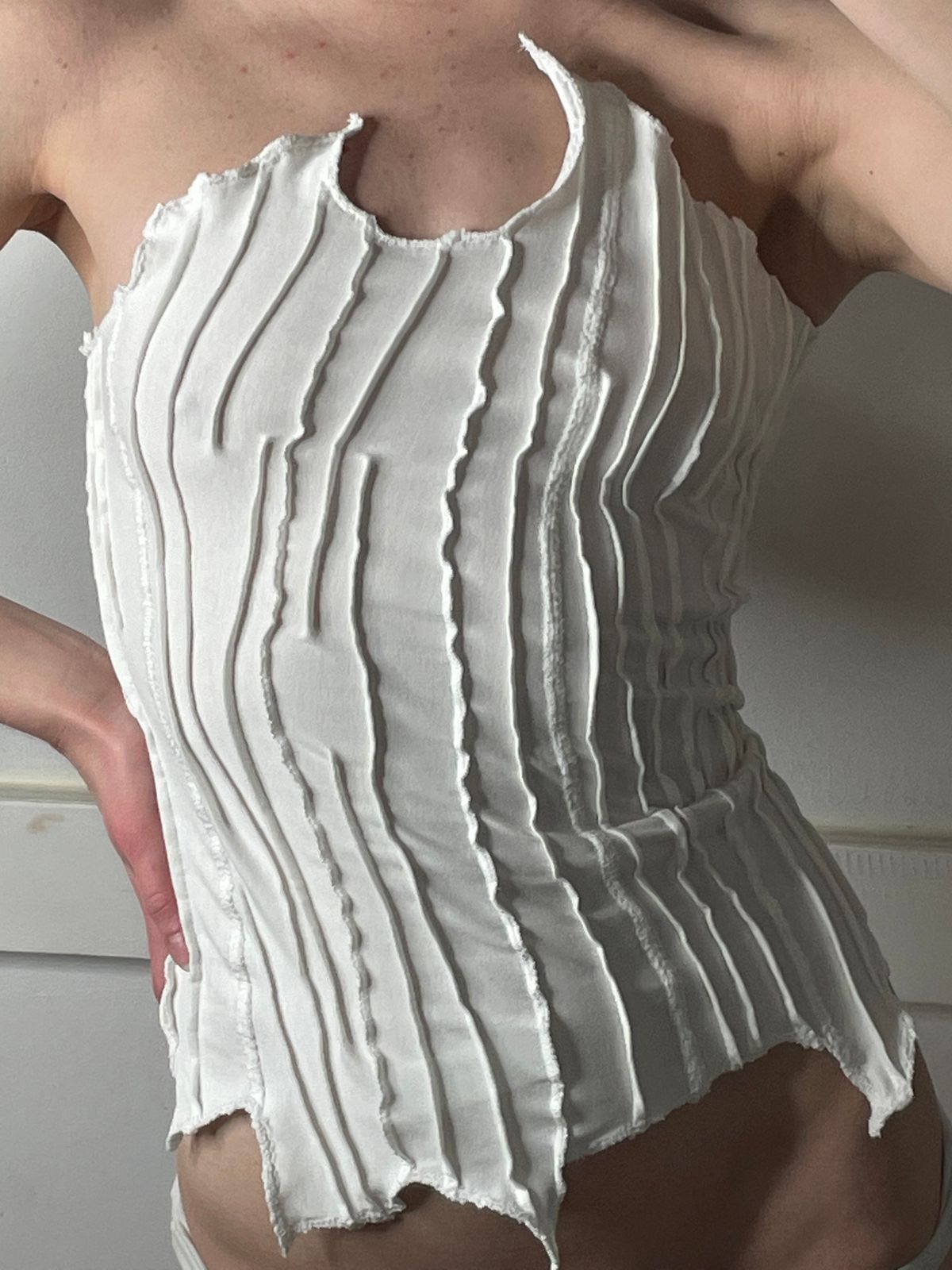 OFF-WHITE SCRAPS BANDAGE CORSET TOP - S/M fits a M-XL