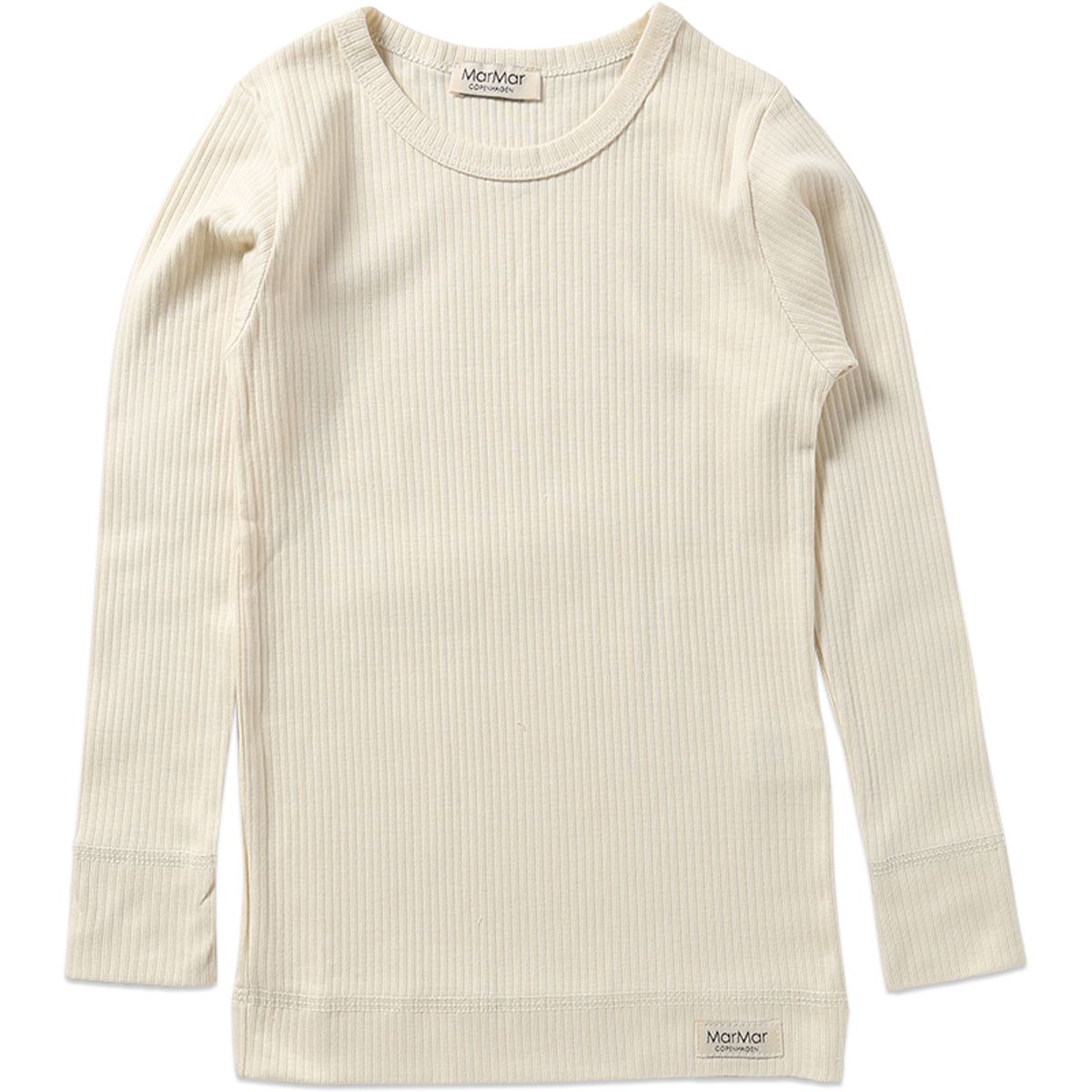 Offwhite modal rib bluse (9 år/134 cm)