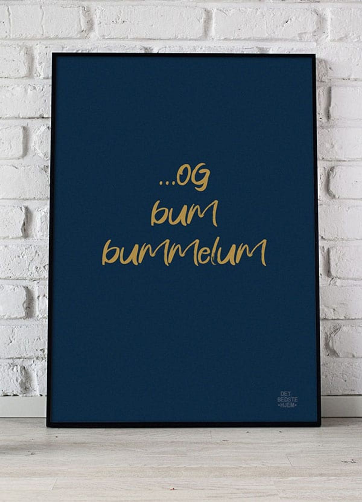 Og bum bummelum toiletplakat - 30 x 40 cm - Kr. 219,-