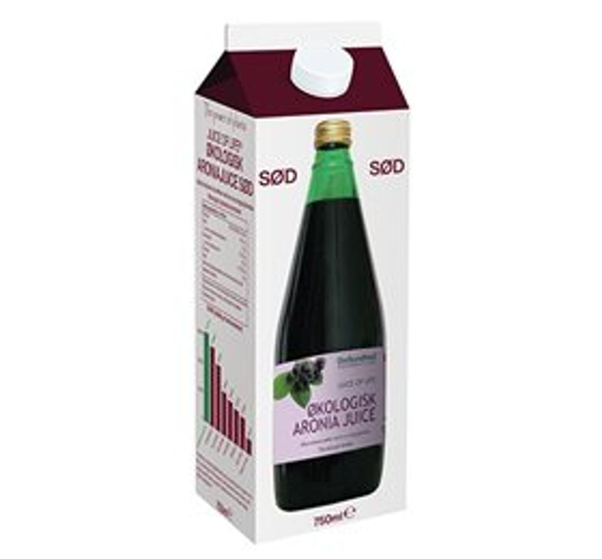 Oil of life Aronia saft sød Ø, m. Ø rørsukker &bull; 750ml.