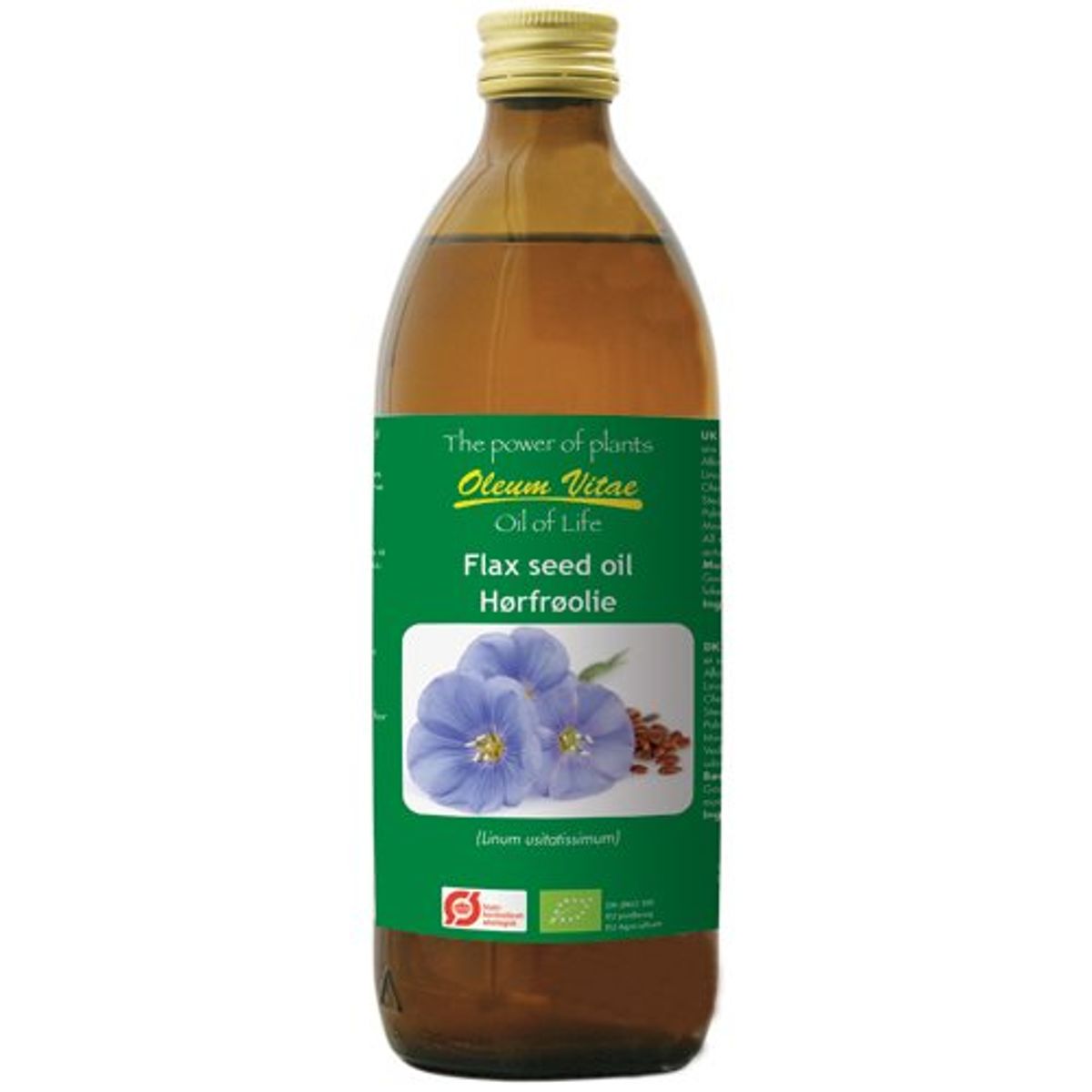 Oil of life ren hørfrø Økologisk - 500 ml.