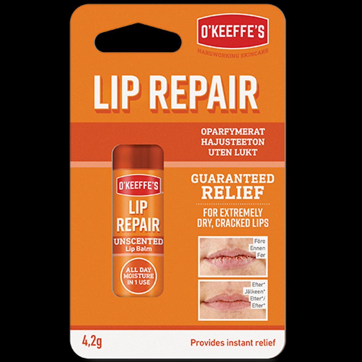 O'Keeffe's Lip Repair Stick Unscented (4,2 g)