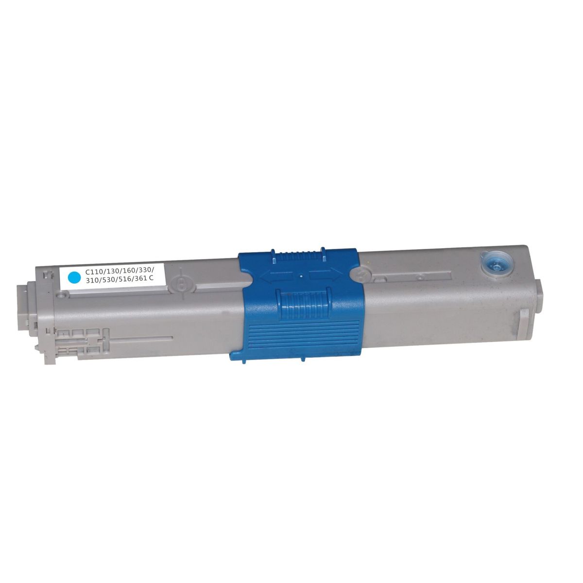 OKI C110C (44250723) Lasertoner, Cyan, Kompatibel, 2500 sider