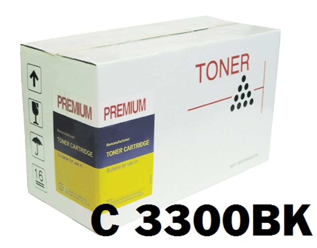 OKI C3300 Sort Toner kompatibel