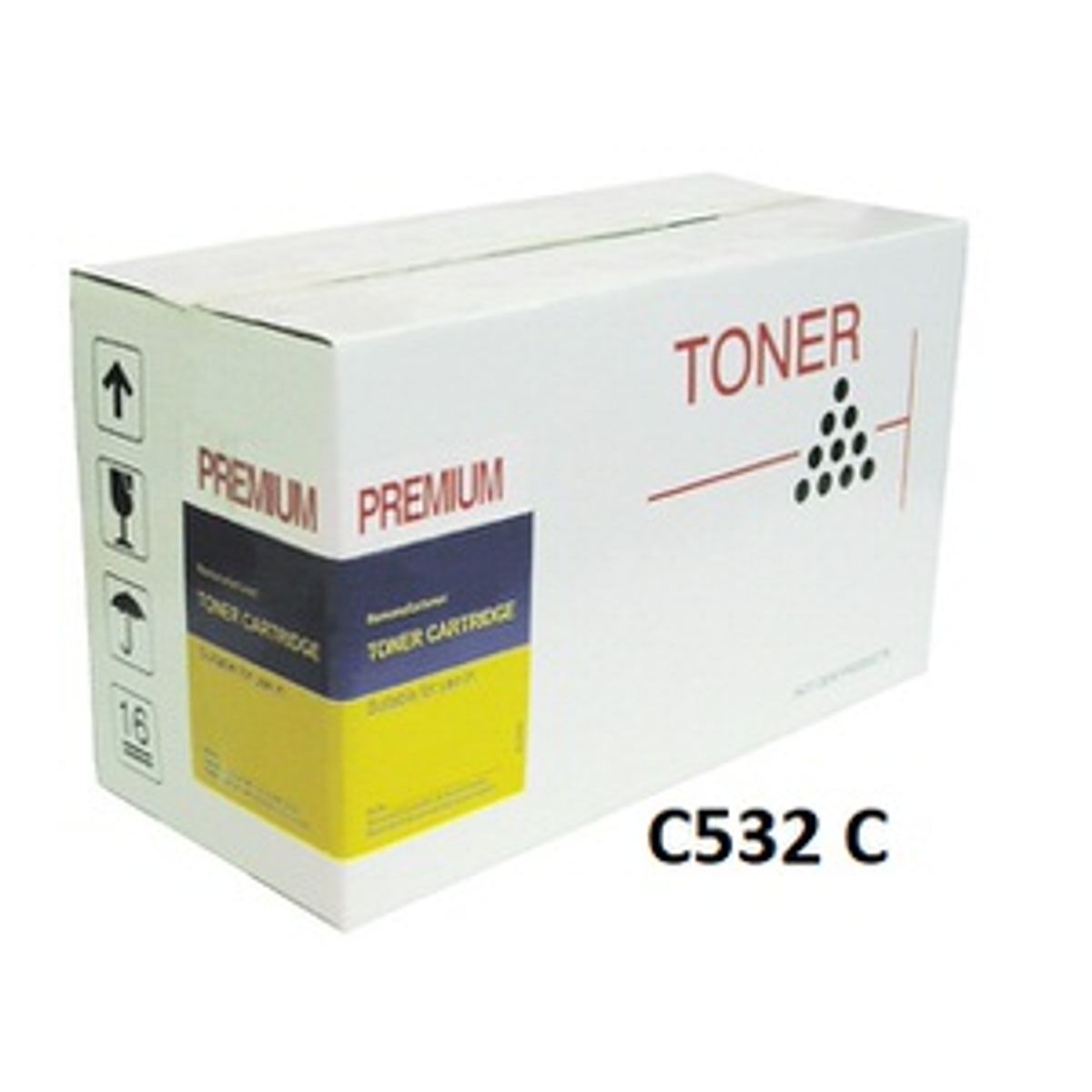 OKI C532 Cyan 46490607 toner Kompatibel