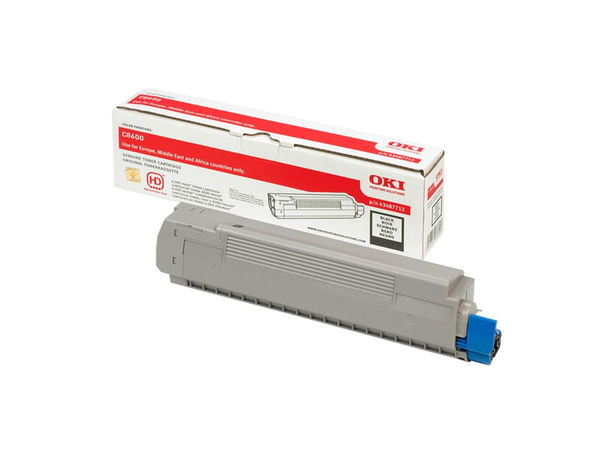 OKI Toner C8600/8800 Sort