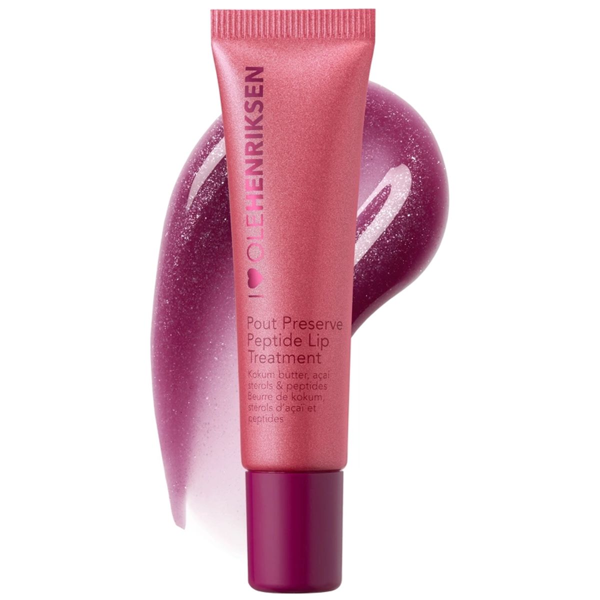 Ole Henriksen Glimmer Pout Preserve Peptide Lip Treatment 12 ml - Lingonberry