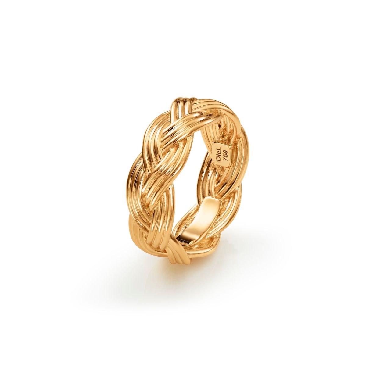 OLE LYNGGAARD COPENHAGEN - Braided ring Lille 18 kt. guld