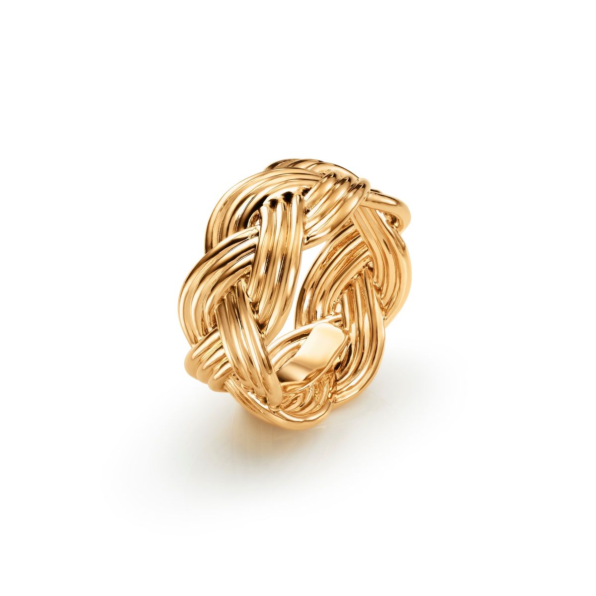 OLE LYNGGAARD COPENHAGEN - Braided ring stor 18 kt. guld