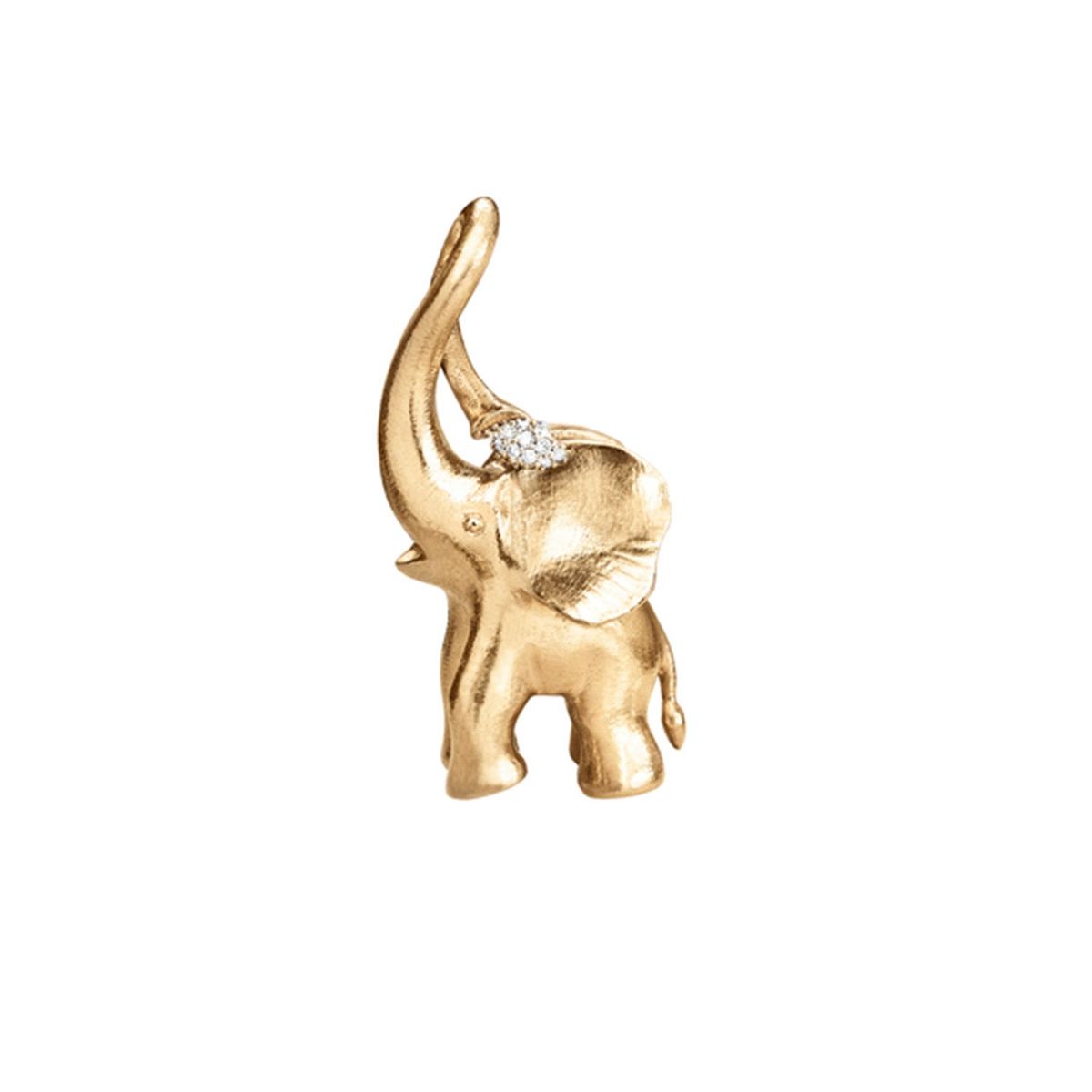 OLE LYNGGAARD COPENHAGEN - Elephant Charm 18 kt. rødguld m/brillianter A2880-401