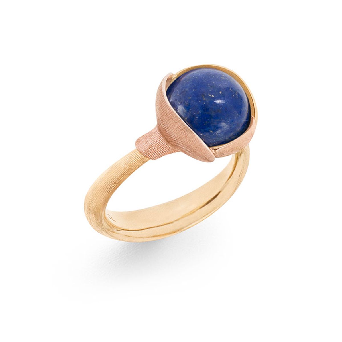 OLE LYNGGAARD COPENHAGEN Lotus 2, 18 kt. guld ring med lapis