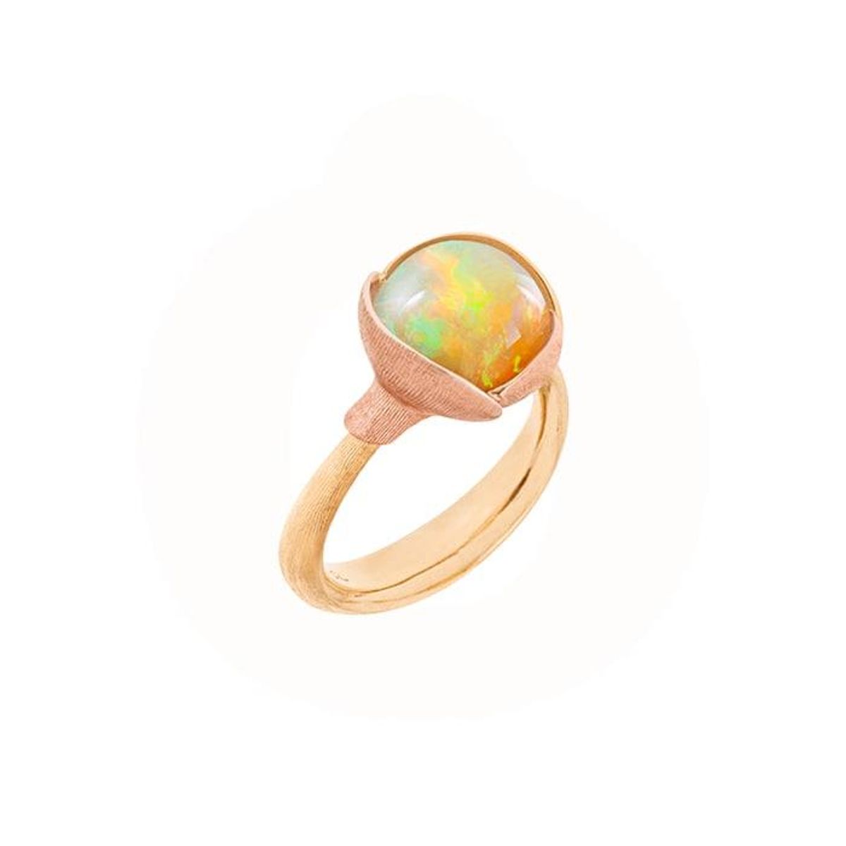 OLE LYNGGAARD COPENHAGEN - Lotus Ring Str. 2 18 karat guld m/opal cabochon A2651-428