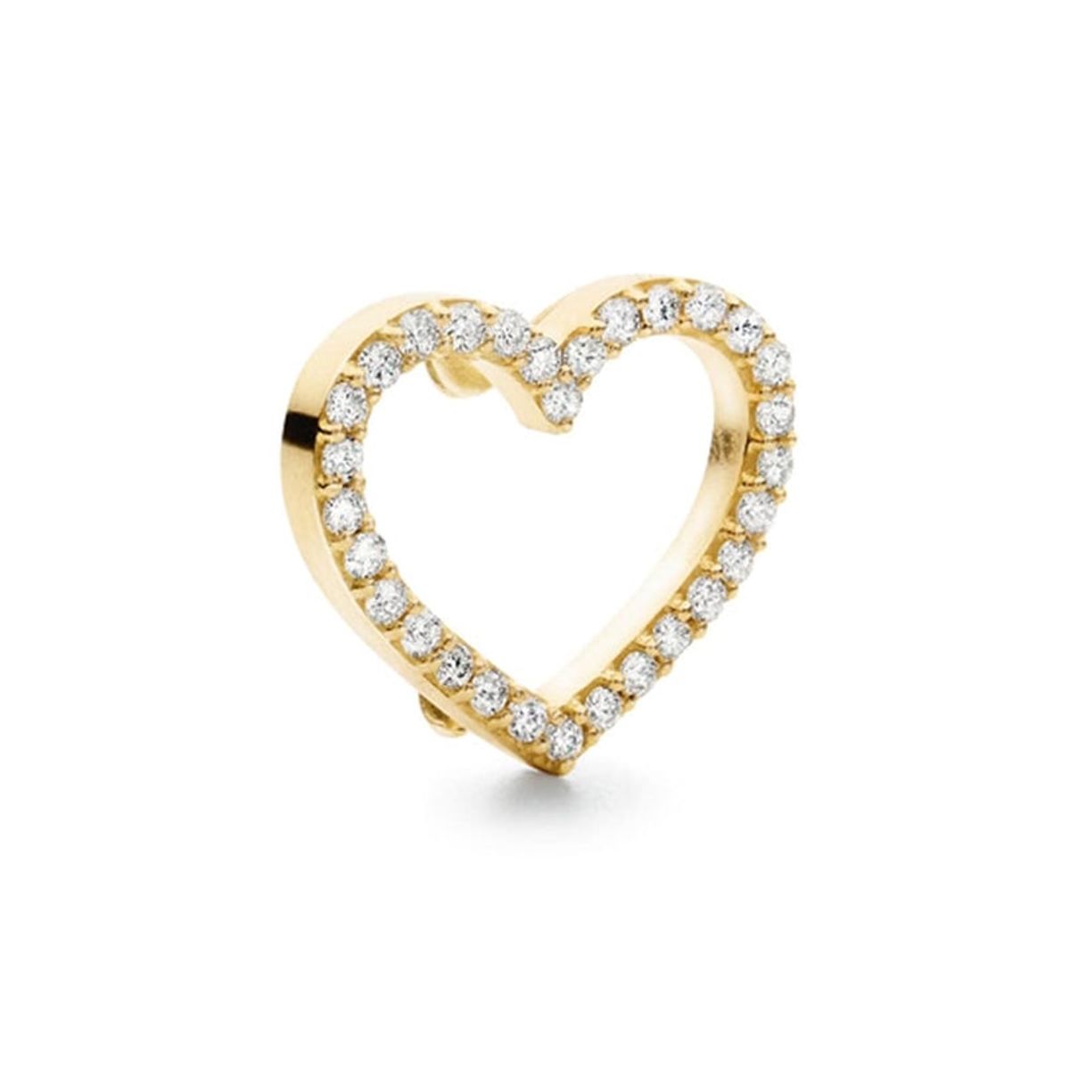 OLE LYNGGAARD COPENHAGEN - Sweet Spot Charm 18 karat guld M/30 brillanter, stort hjerte