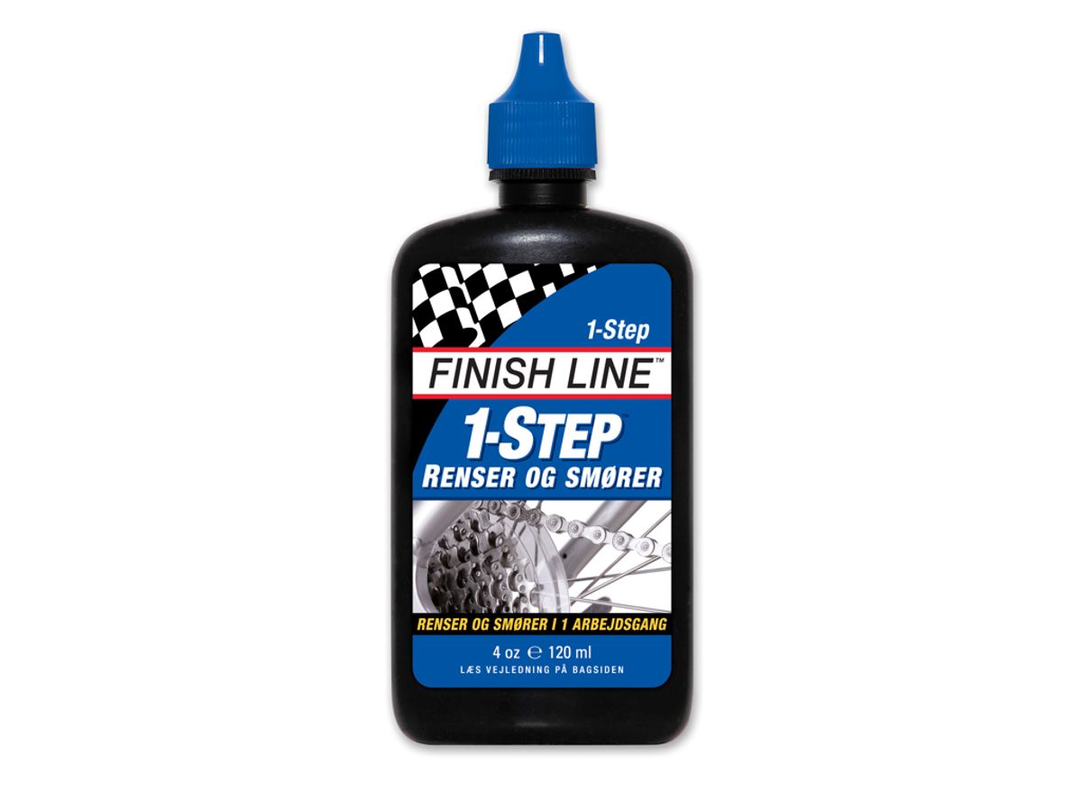 Olie Finish Line 1 Step 120ml drypflaske blå