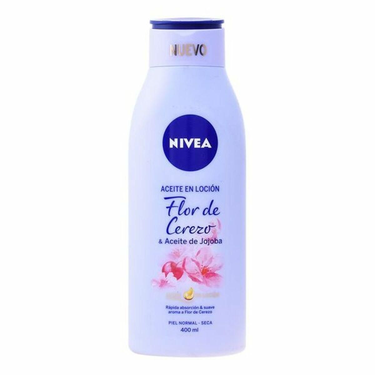 Olie i Lotion af Kirsebærblomst og Jojobaolie Nivea Aceite En Locion (400 ml) 400 ml