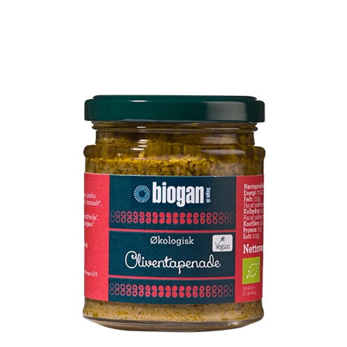 Oliven tapenade Økologisk - 190 gram