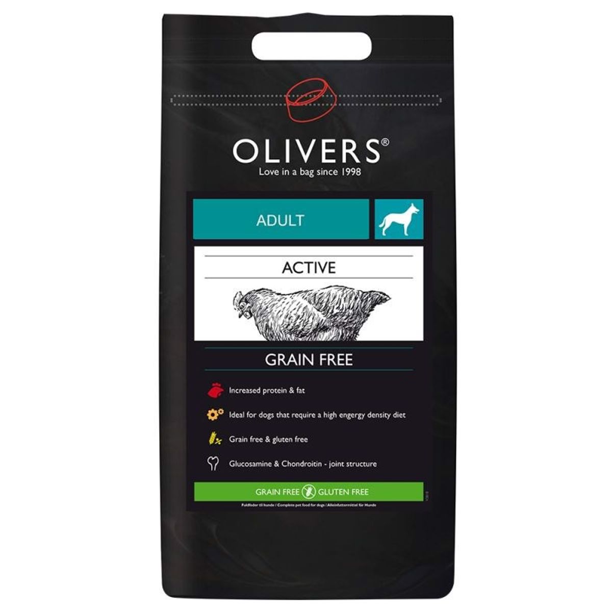 Olivers Adult Active Grain Free, 12 kg