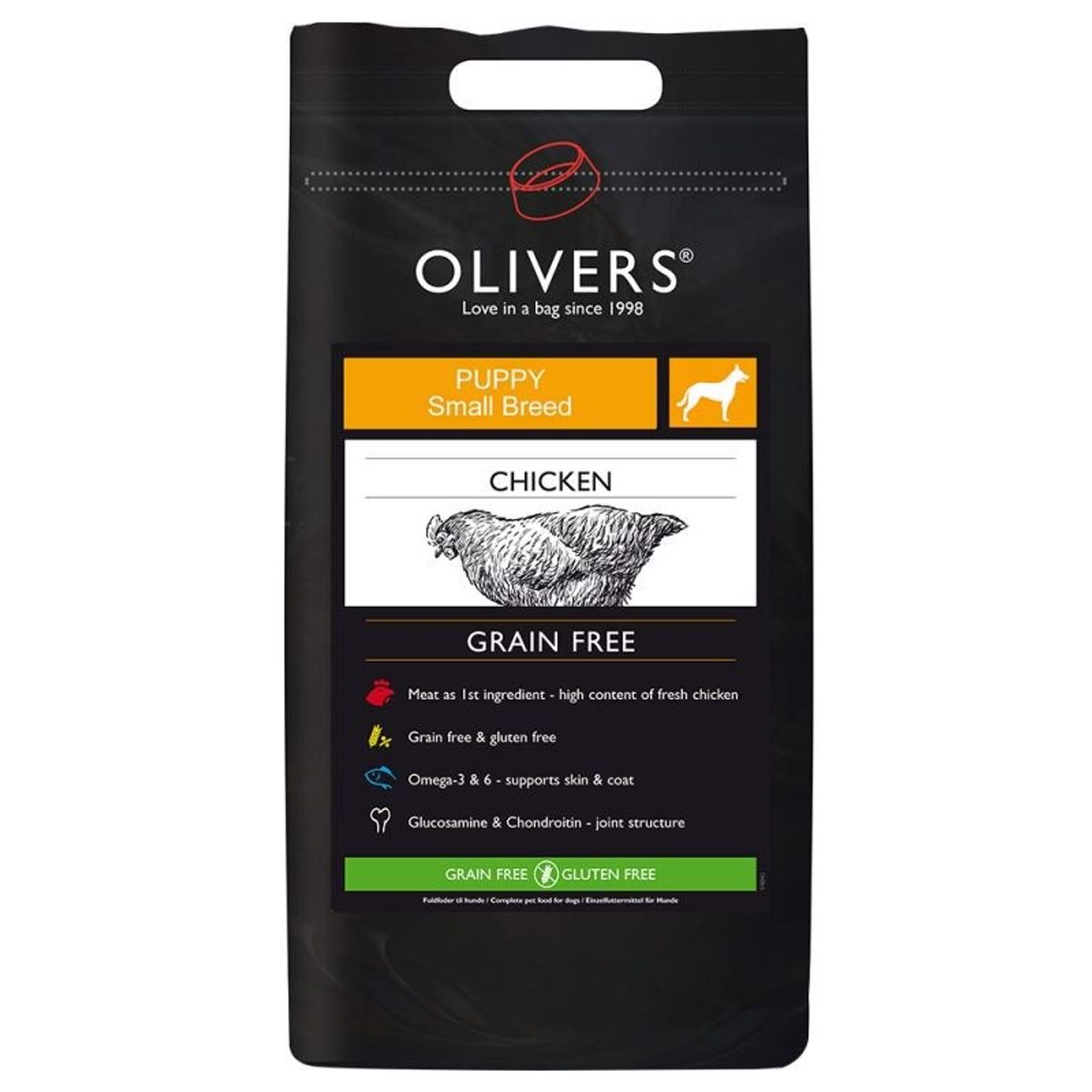 Olivers Puppy Chicken Large Breed Grain Free, 12 kg