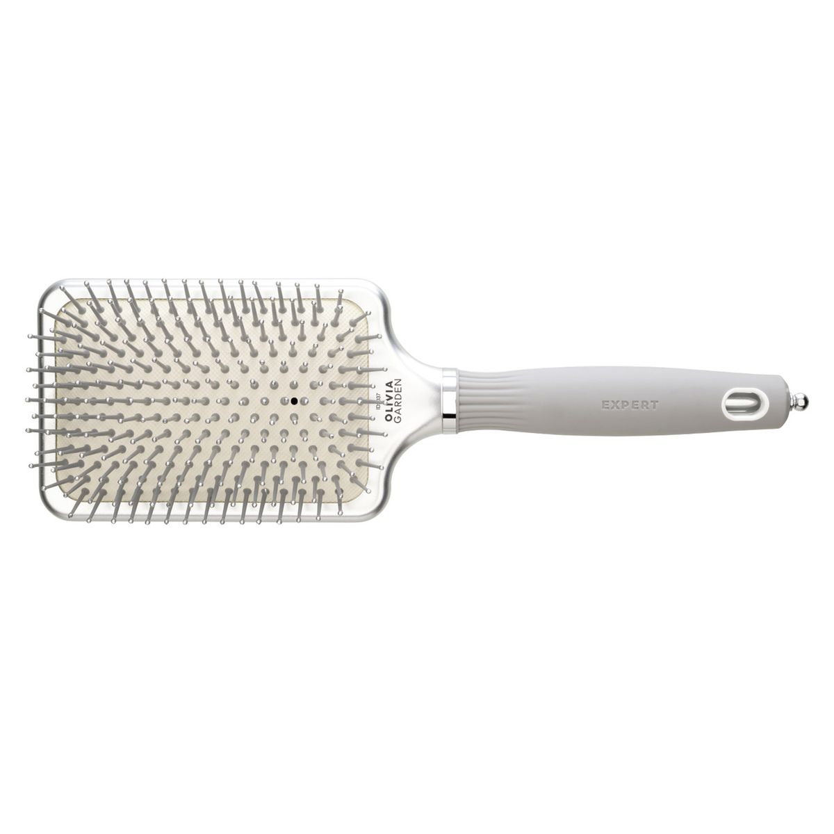 Olivia Garden® - Silver Rectangular expert care hairbrush - Large