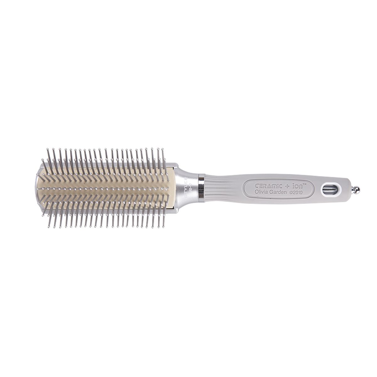 Olivia Garden® - Silver Rectangular expert care hairbrush - Styling