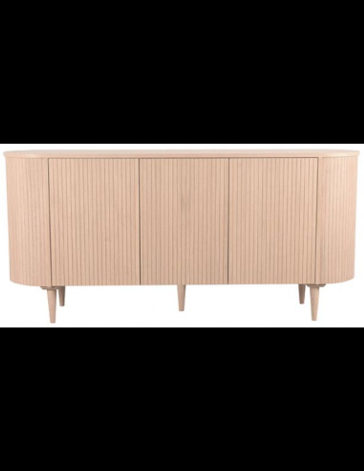 Olivia Sideboard i egetræ og egetræsfinér B180 cm - Lys eg