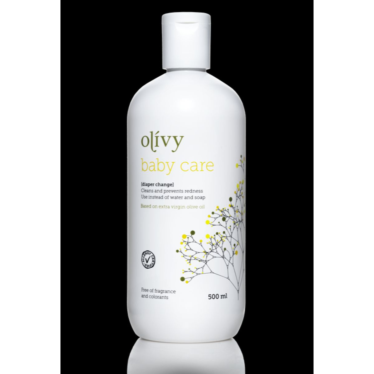 Olivy Baby Care til bleskift, 500ml.