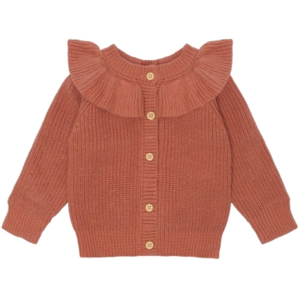 Olly Collar Cardigan - Cedar Wood - 98