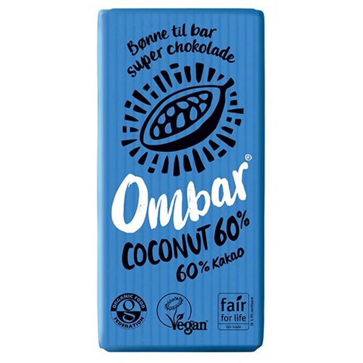 Ombar Kokosnød 60 % Ø, 35g