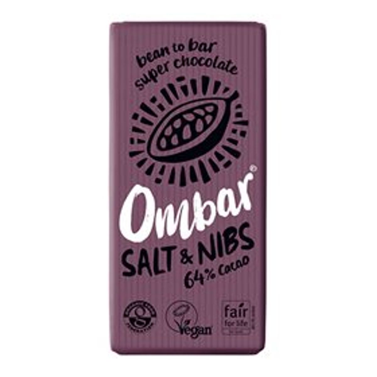 Ombar Salt & kakaonibs 64% kakao Ø 70 g