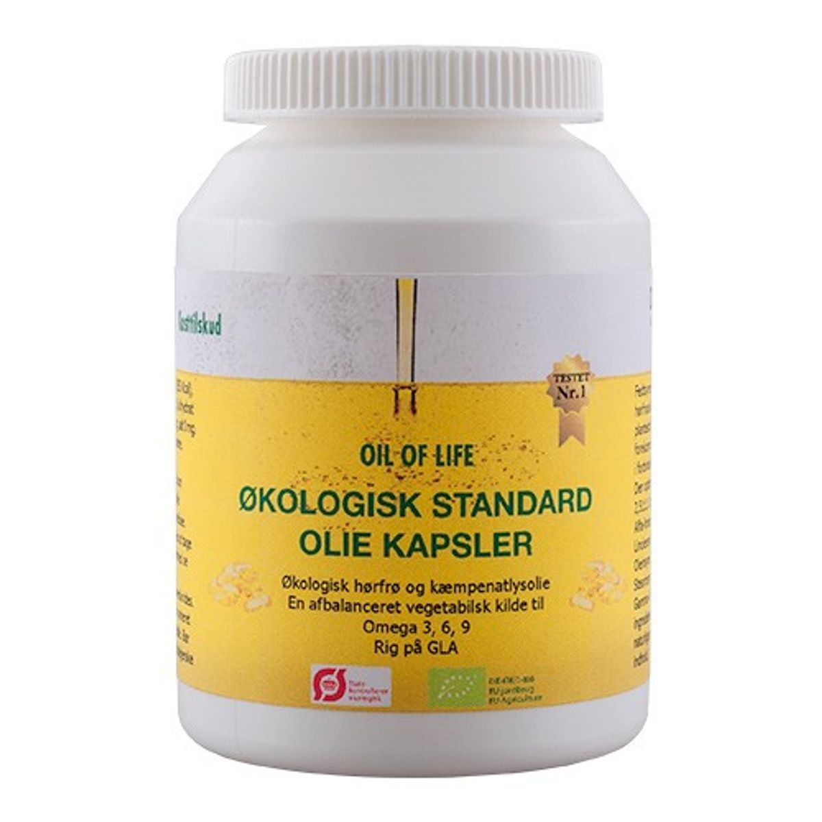 Omega 3-6-9 GLA Standard Olie kap Økologisk - 120 kapsler - Oil of life