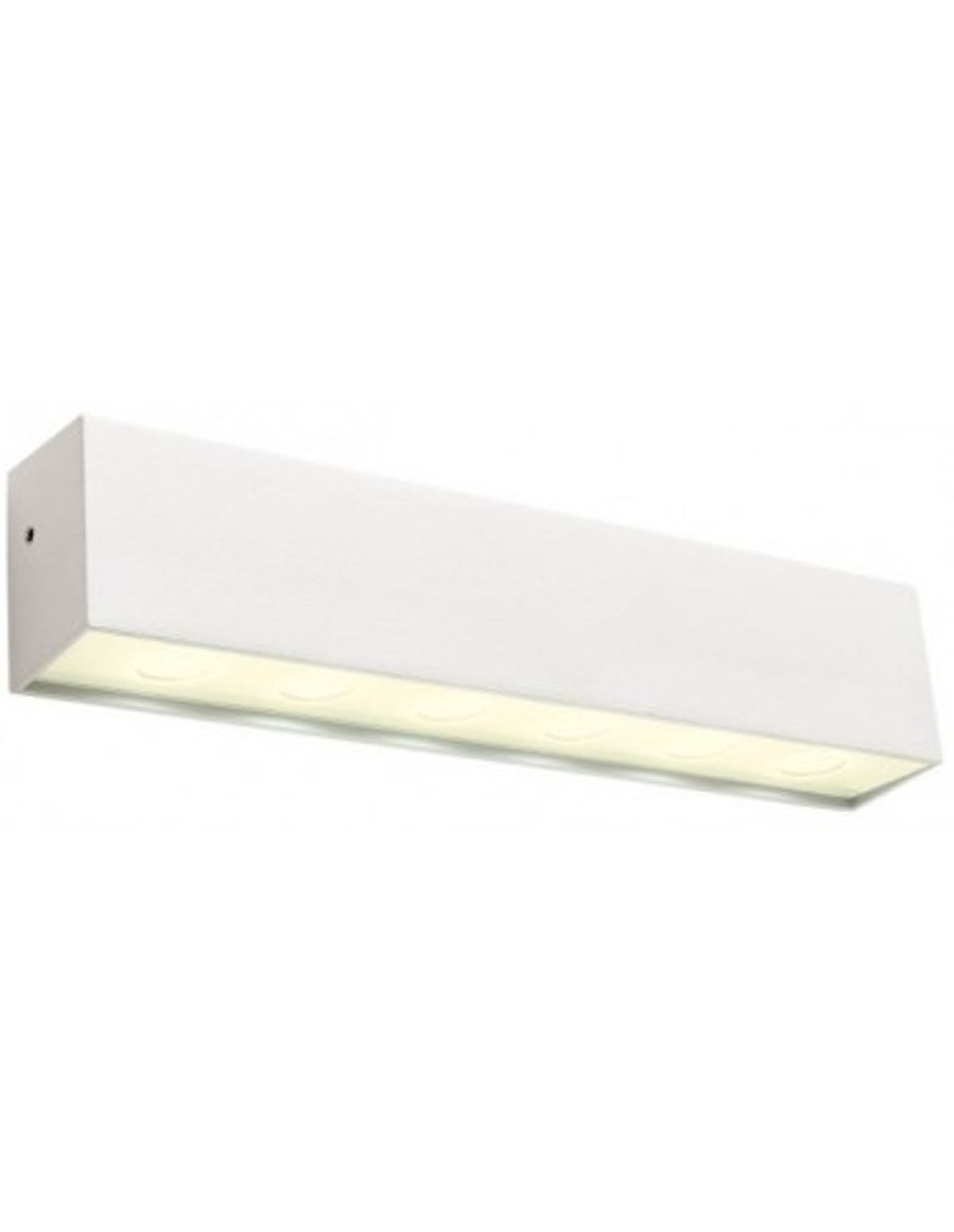 OMNIA Væglampe i aluminium og glas B23,5 cm 1 x 12W SMD LED - Mat hvid