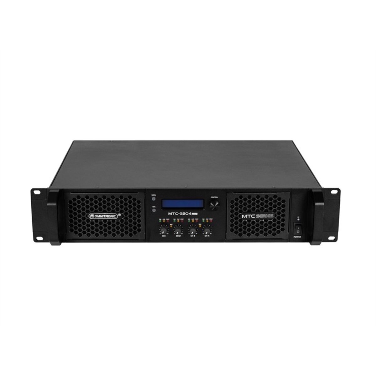 OMNITRONIC MTC-3204DSP 4-kanals forstærker med DSP 4 x 800 W RMS (4 ohms)