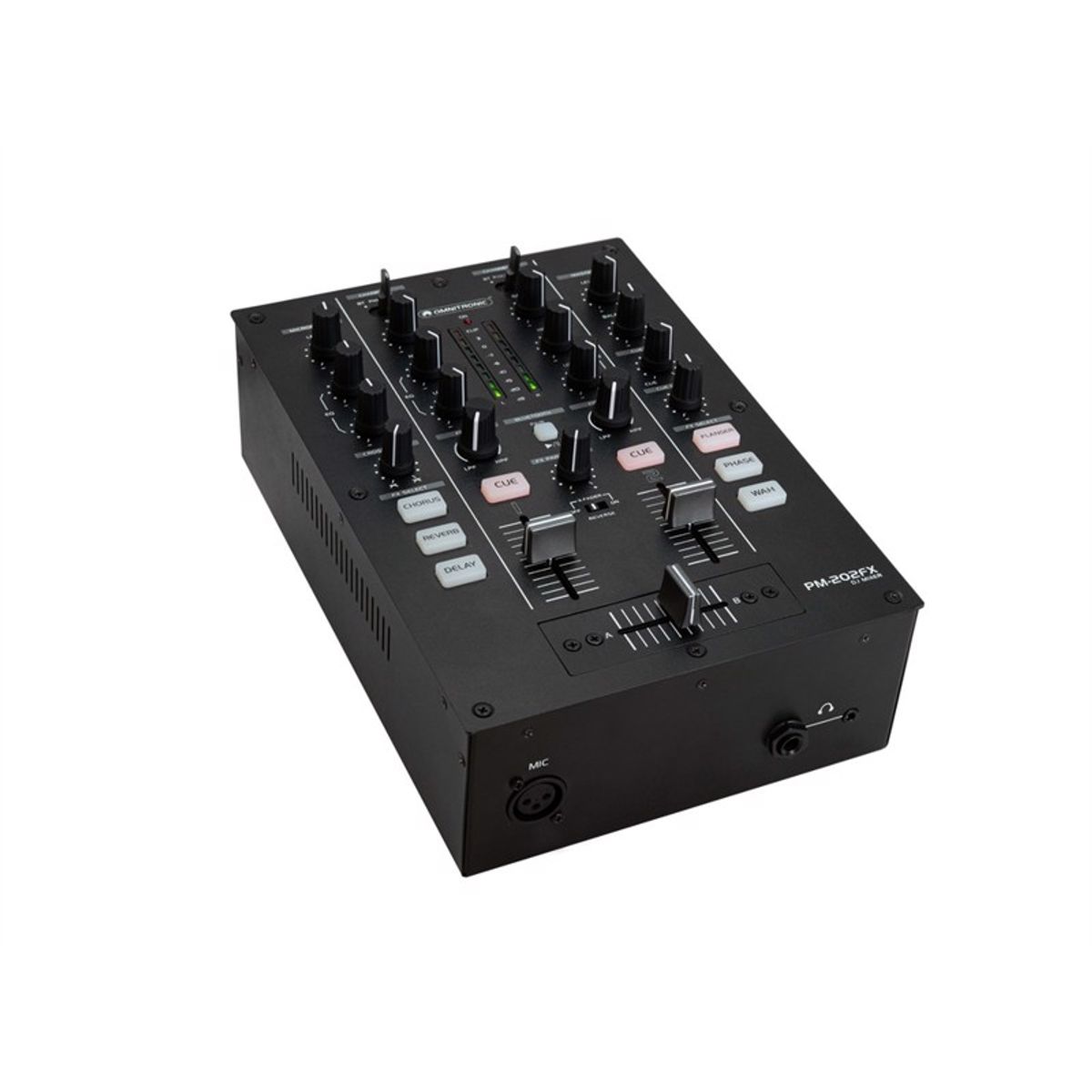 OMNITRONIC PM-202FX 2-kanals DJ Mixer med Filter, FX og Bluetooth