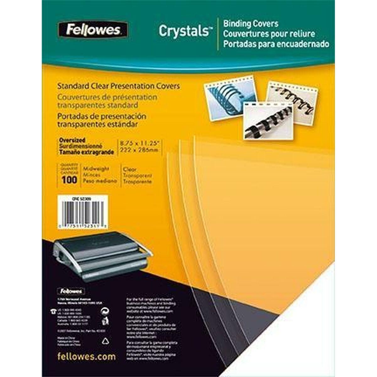 Omslagsark Fellowes 5376102 Gennemsigtig A4 PVC (100 enheder)