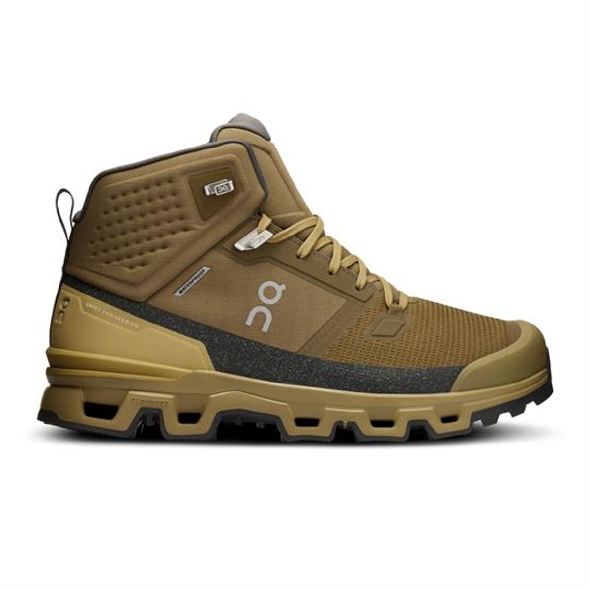 On Cloudrock 2 Waterproof Mens, Hunter / Safari