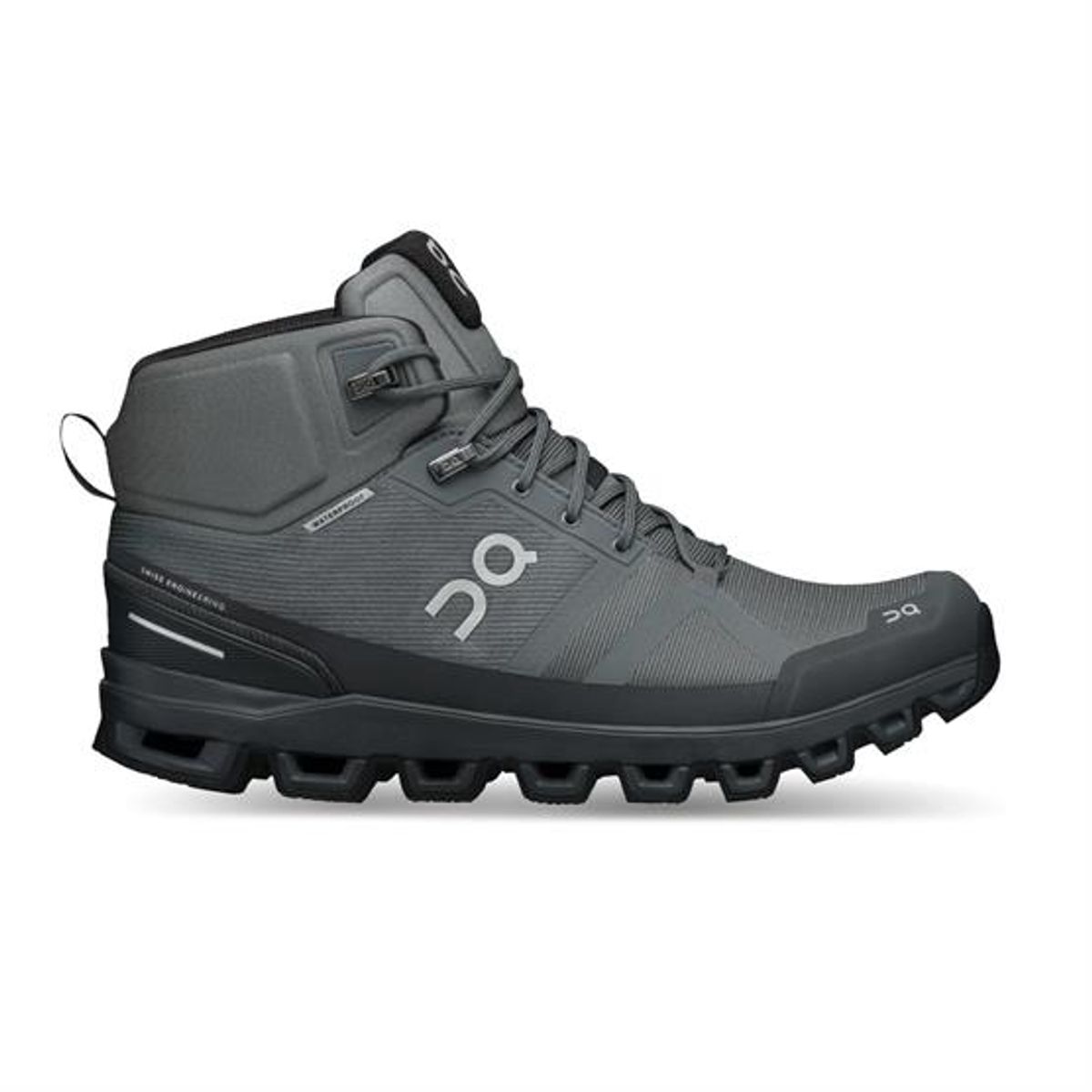 On Cloudrock Waterproof Mens, Rock / Eclipse