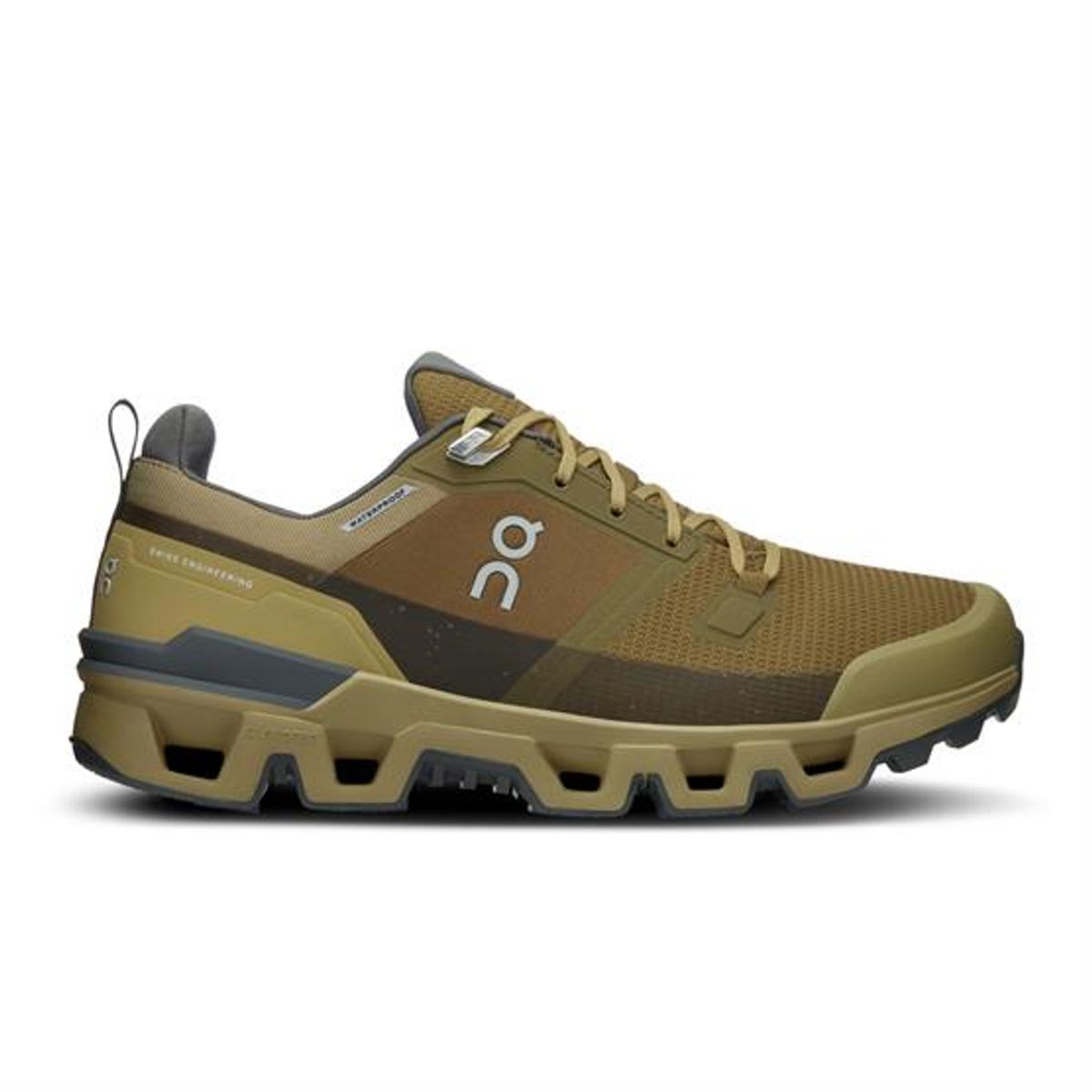 On Cloudwander Waterproof Mens, Hunter / Safari