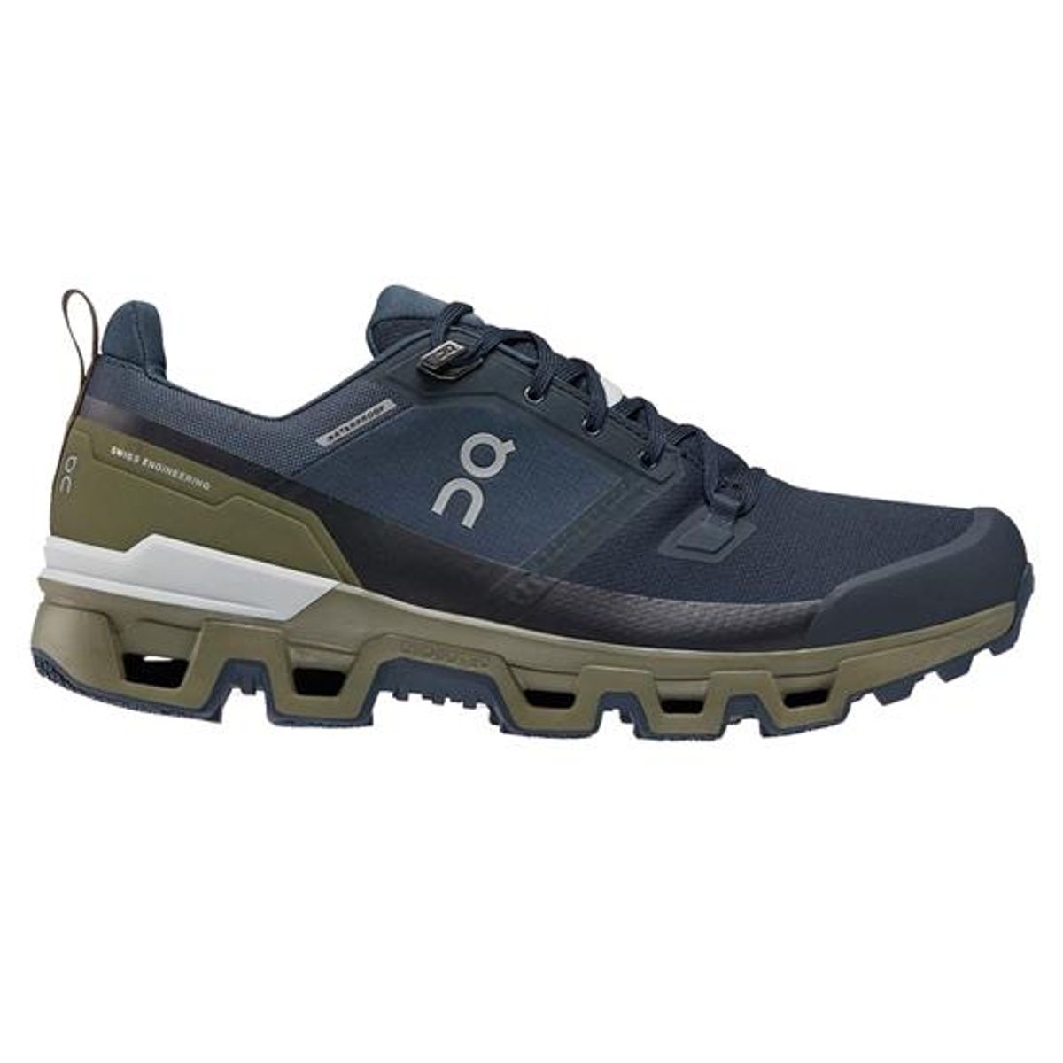 On Cloudwander Waterproof Mens, Midnight / Olive