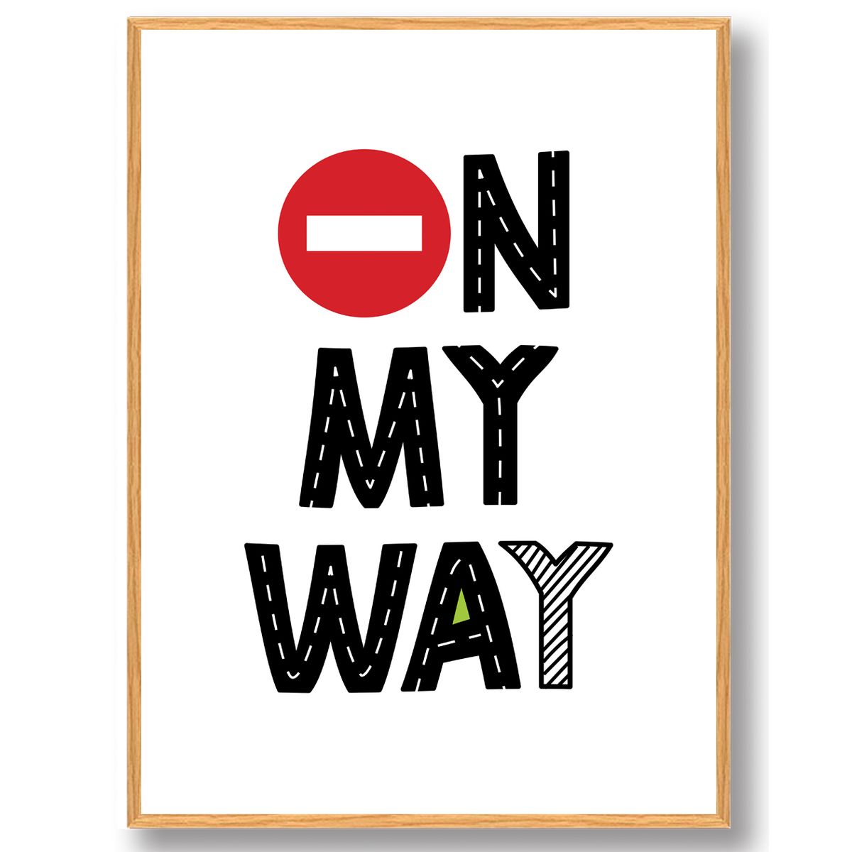 On my way - plakat (Størrelse: L - 50x70cm (B2))