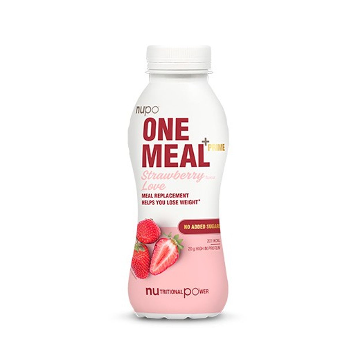 One meal jordbær - 330 ml - Nupo