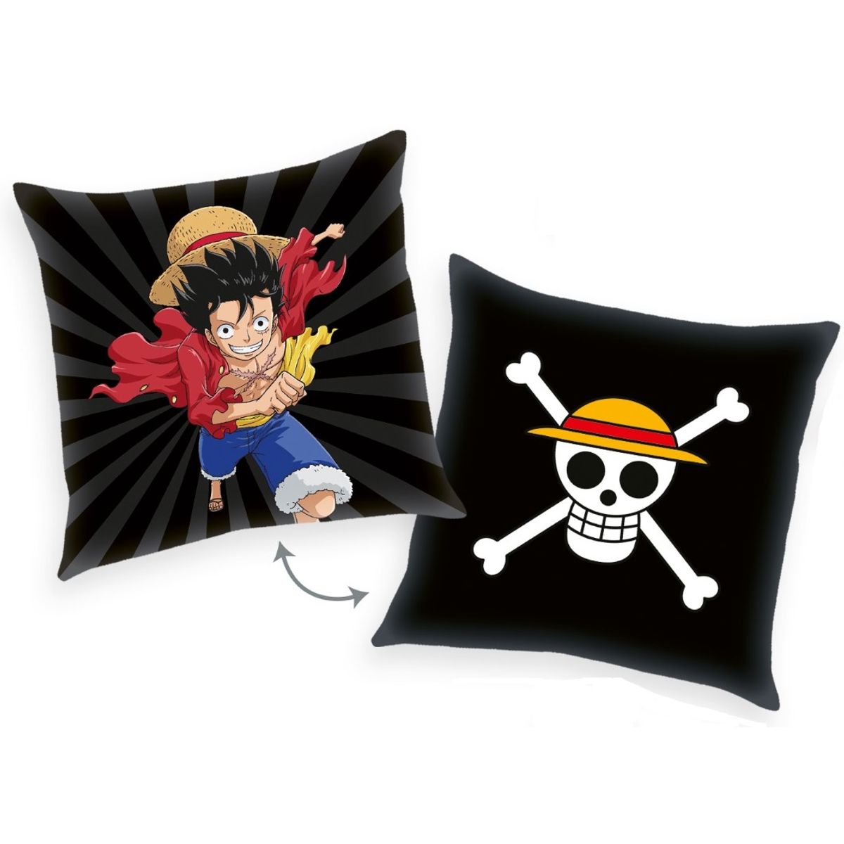 One Piece pude (Sort/ Sort)