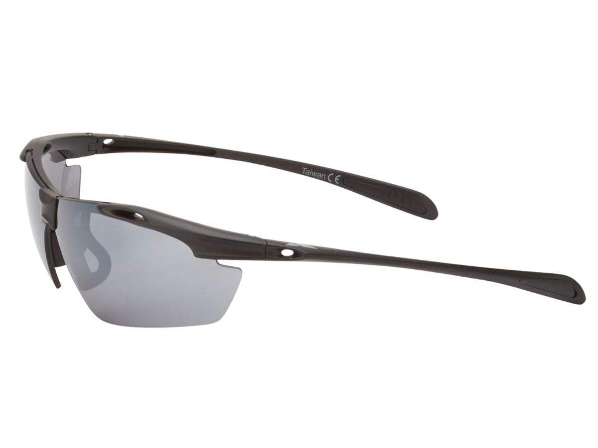 Ongear Finestre - Cykelbrille med PC Smoke flash mirror linse - Mat sort