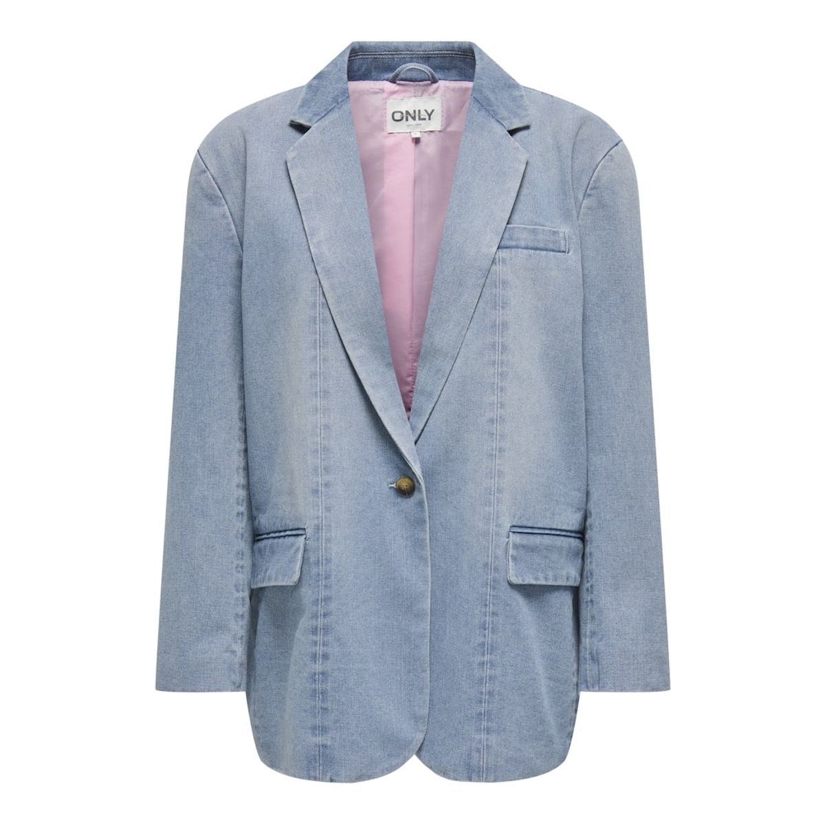 ONLY dame blazer ONLCORY - Light Blue Denim PINK LINING