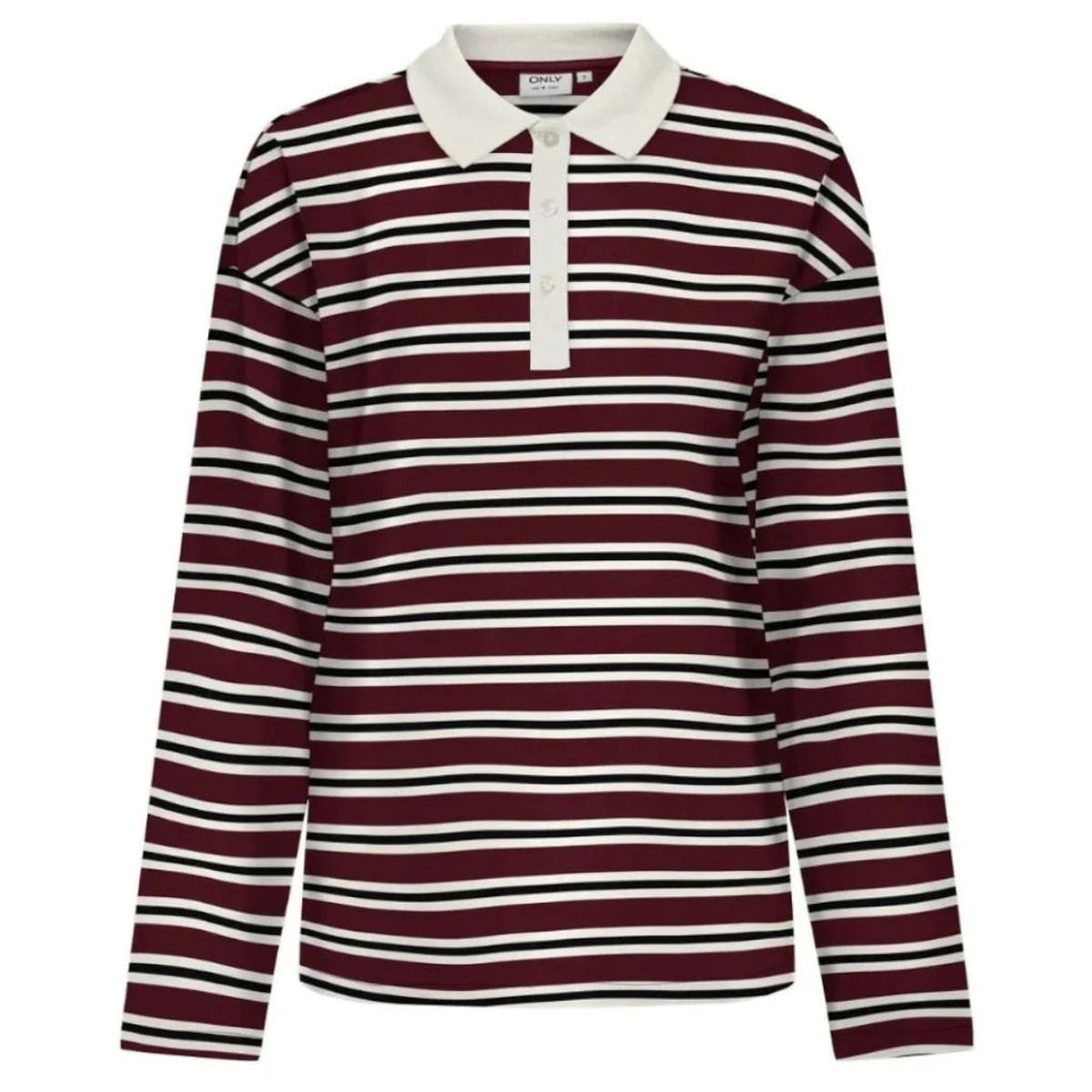 ONLY dame polo ONLLARA - Cabernet Black+white