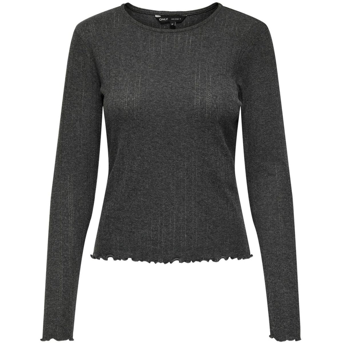 ONLY dame top ONLCARLOTTA - Dark grey melange