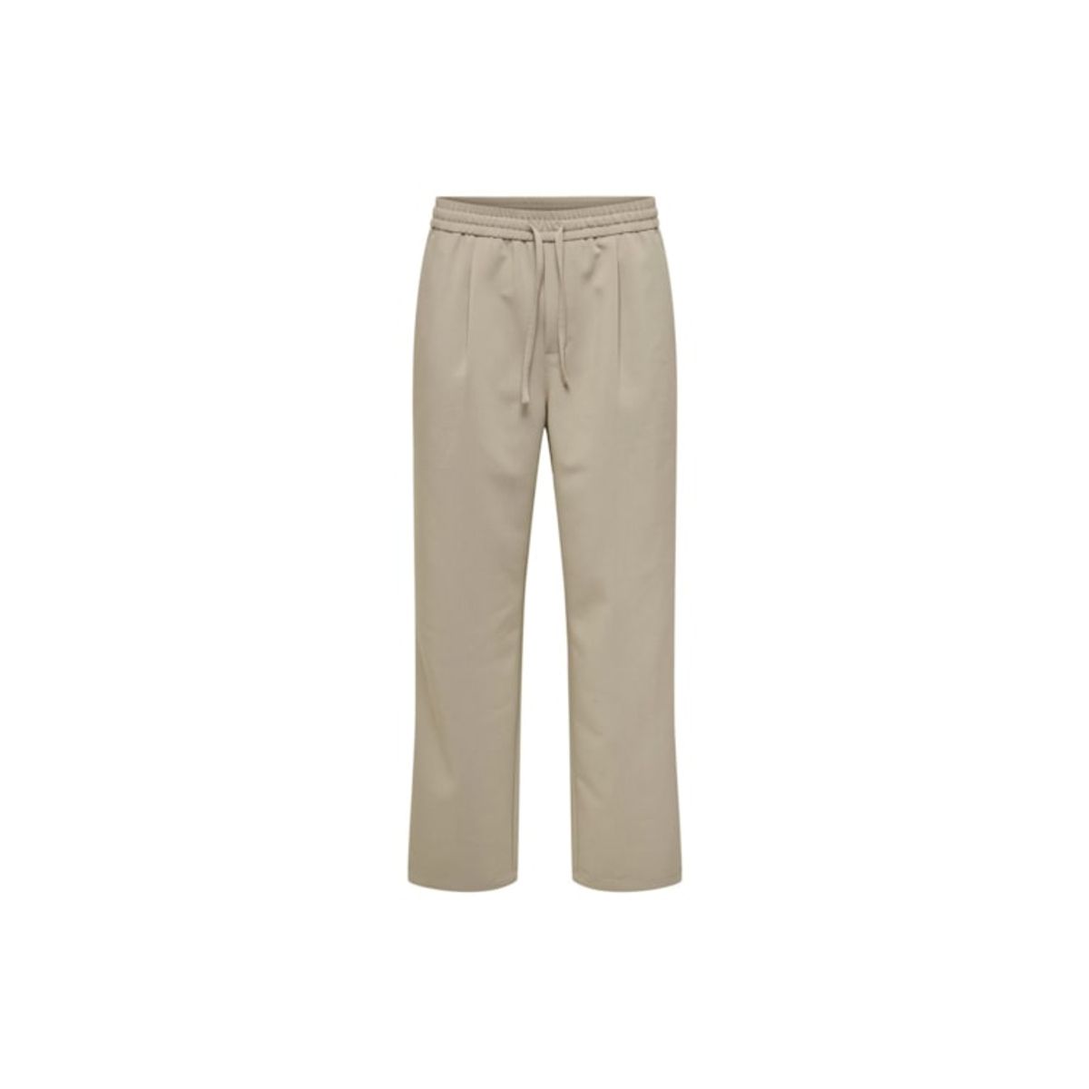 ONLY & SONS Loose Fit Bukser m. Snørre i beige til Herre