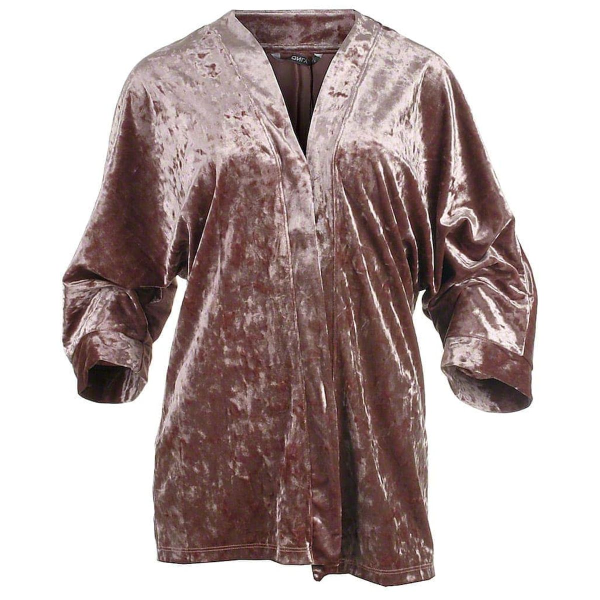 Only velour kimono 3/4, rosa, Punti - 188 - XL+ - XL