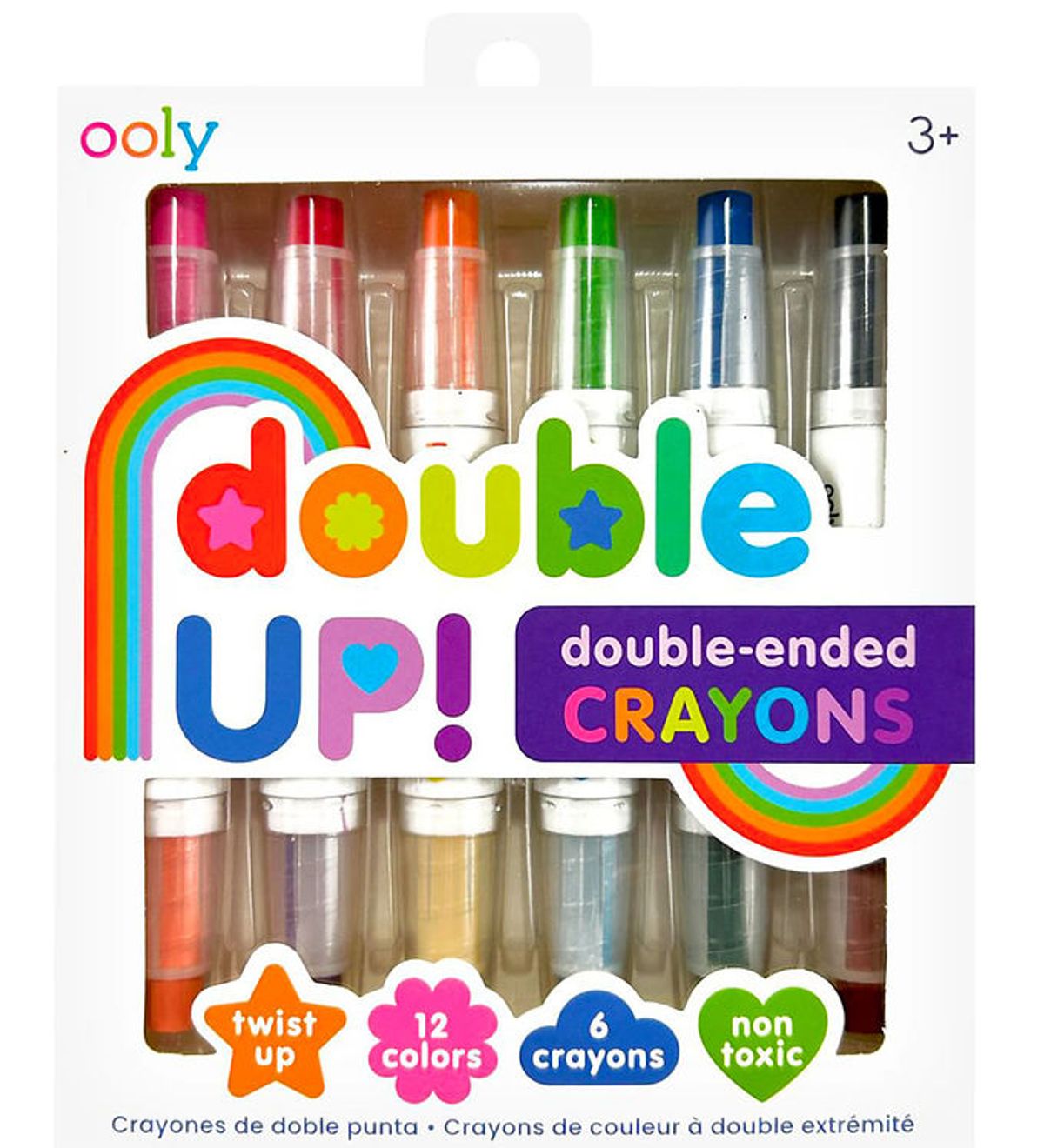 Ooly Farver - 6 stk - Double Up Crayon