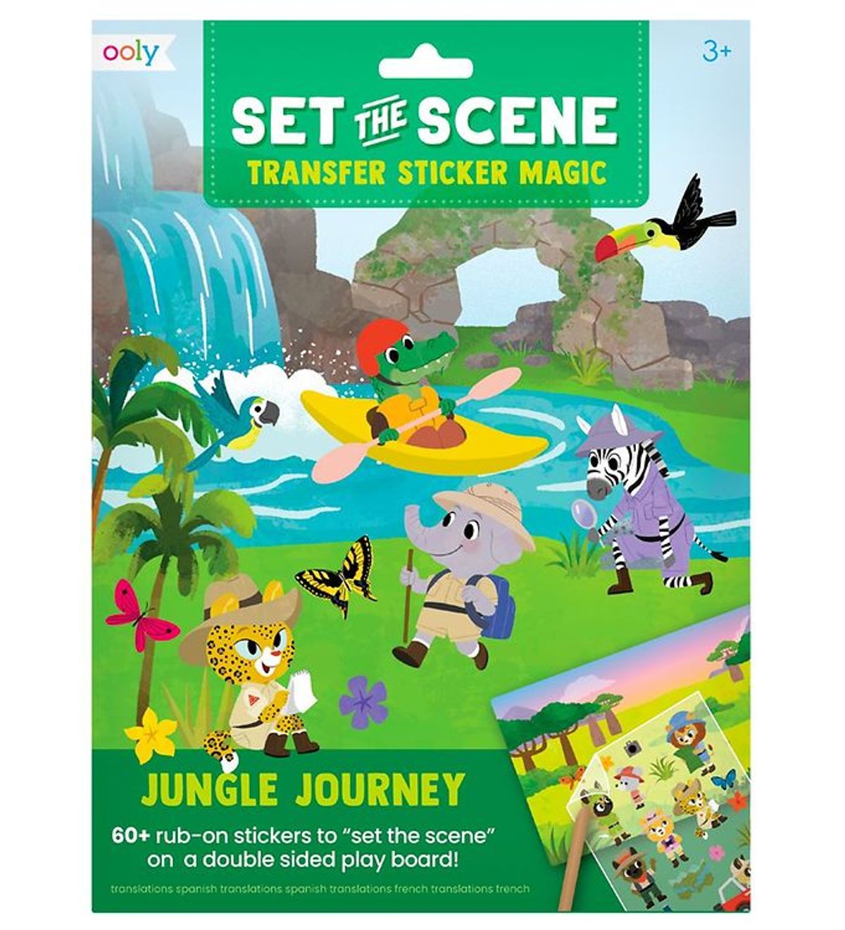 Ooly Klistermærkesæt - Set The Scene - Jungle Journey